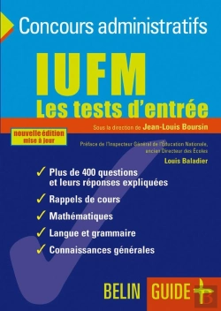 Bertrand.pt - Iufm. Les Tests D'Entrée (Édition 2006)