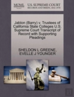Bertrand.pt - Jablon (Barry) V. Trustees Of California State Colleges U.S. Supreme Court Transcript Of Record With Supporting Pleadings