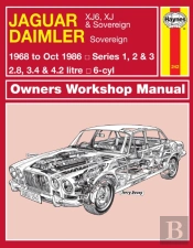 Jaguar Xj6, Xj & Sovereign; Daimler Sovereign (68 - Oct 86) Haynes Repair Manual