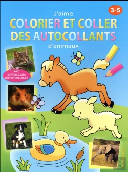 Bertrand.pt - J'Aime Colorier Et Coller Des Autocollants D'Animaux