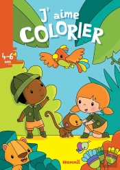 J'Aime Colorier ; La Jungle ; 4/6 Ans