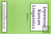 Japanese/Korean Linguistics, Vol. 26