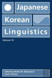 Japanese/Korean Linguistics, Volume 10
