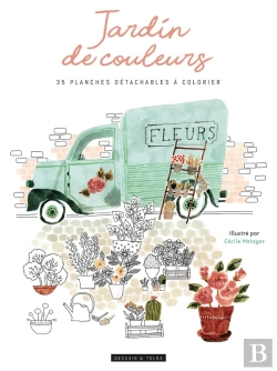 Bertrand.pt - Jardins De Couleurs - 35 Planches Detachables A Colorier