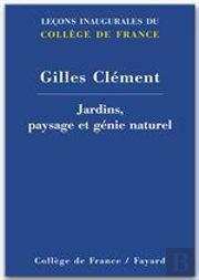 Jardins, Paysage Et Genie Naturel