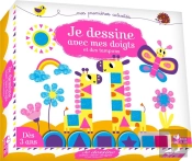Je Peins Avec Les Doigts Et Des Tampons  - Coffret Gros Tampons Et Encrier
