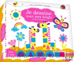 Bertrand.pt - Je Peins Avec Les Doigts Et Des Tampons  - Coffret Gros Tampons Et Encrier