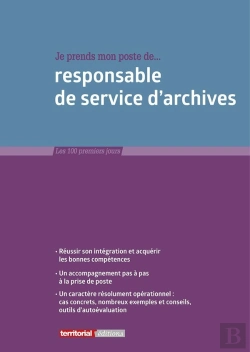 Bertrand.pt - Je Prends Mon Poste De Responsable De Service D'Archives