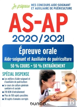 Bertrand.pt - Je Prépare ; As-Ap ; Concours Aide-Soignant Et Auxiliaire De Puériculture ; Épreuve Orale ; Spécial Dispense (Édition 2020/2021)
