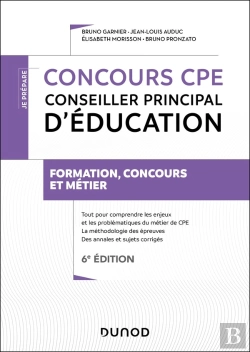Bertrand.pt - Je Prépare : Concours Cpe : Conseiller Principal D'Éducation ; Tout-En-Un (6e Édition)