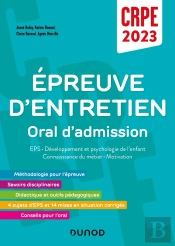 Je Prépare : Concours Professeur Des Écoles ; Épreuve D'Entretien ; Oral (Édition 2023)