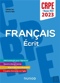 Bertrand.pt - Je Prépare : Concours Professeur Des Écoles ; Français ; Écrit / Admissibilité (Édition 2023)