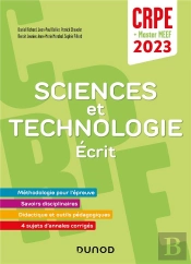 Je Prépare : Concours Professeur Des Écoles ; Sciences Et Technologie ; Écrit / Admissibilité (Édition 2023)