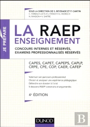 Je Prepare ; La Raep Enseignement ; Concours Internes Et Réservés, Examens Professionnalisés Réservés