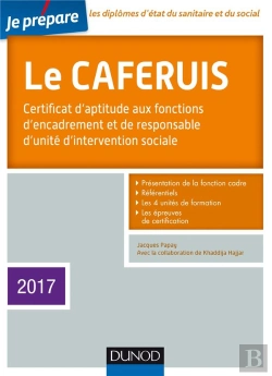 Bertrand.pt - Je Prepare Le Caferuis 2017- 4e Ed. - Certificat D'Aptitude Aux Fonctions D'Encadrement...