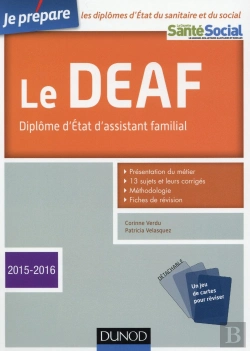 Bertrand.pt - Je Prépare Le Deaf ; Diplôme D'État D'Assistant Familial (Édition 2015/2016)