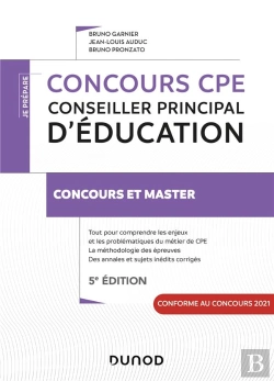 Bertrand.pt - Je Prepare - T01 - Concours Cpe - Conseiller Principal D'Education - 5e Ed. - Tout-En-Un