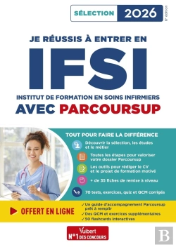 Bertrand.pt - Je Réussis À Entrer En Ifsi Avec Parcoursup : Pour Intégrer Une École D'Infirmier ; Sélection 2026