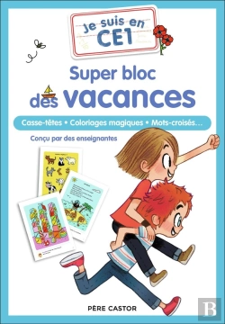 Bertrand.pt - Je Suis En Ce1 : Super Bloc Des Vacances : Casse-Têtes, Coloriages Magiques, Mots-Croisés...