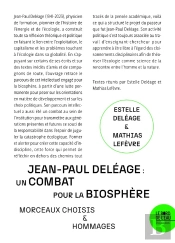 Jean-Paul Deléage : Un Combat Pour La Biosphère : Morceaux Choisis & Hommages