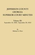 Jefferson County, Georgia, Superior Court Minutes. Volume Iii