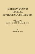 Jefferson County, Georgia, Superior Court Minutes. Volume Iv