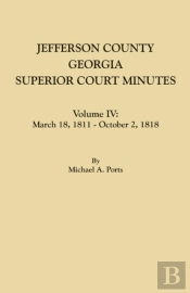 Jefferson County, Georgia, Superior Court Minutes. Volume Iv
