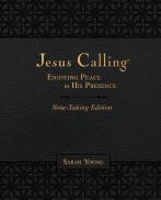 Jesus Calling Note-Taking Edition, Leathersoft, Black, With Full Scriptures