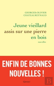 Jeune Vieillard Assis Sur Une Pierre En Bois
