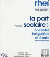 Jeunesse Irreguliere Et Ecole Xixe Xxe S