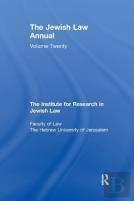 Jewish Law Annual Volume 20