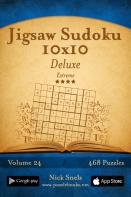 Jigsaw Sudoku 10x10 Deluxe - Extreme - Volume 24 - 468 Logic Puzzles
