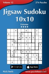 Jigsaw Sudoku 10x10 - Extreme - Volume 12 - 276 Puzzles