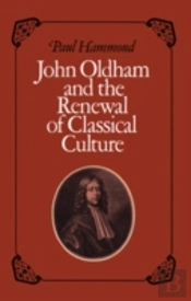 John Oldham And The Renewal Of Classical Culture