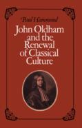 John Oldham And The Renewal Of Classical Culture