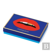 Jonathan Adler Lips Boxed Diecut Notecard Set