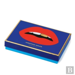 Bertrand.pt - Jonathan Adler Lips Boxed Diecut Notecard Set