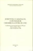 Josep Puig I Cadafalch Cofundador I Membre Ilúlustre De L'I