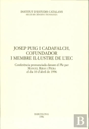 Josep Puig I Cadafalch Cofundador I Membre Ilúlustre De L'I