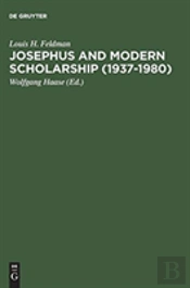 Josephus And Modern Scholarship (1937â€“1980)