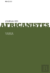 Journal Des Africanistes, Tome 92, N 2/2022