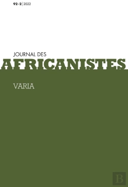 Bertrand.pt - Journal Des Africanistes, Tome 92, N 2/2022