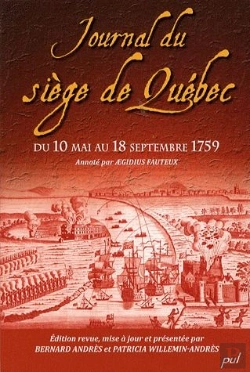 Bertrand.pt - Journal Du Siége De Québec ; Du 10 Mai Au 18 Septembre 1759