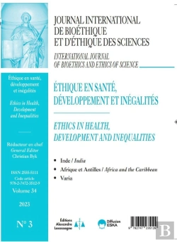 Bertrand.pt - Journal International De Bioethique Et D'Ethique Des Sciences 3-2023 - Vol34 - Ethique En Sante, Dev