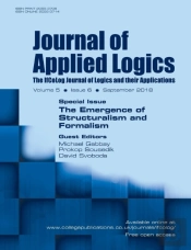 Journal Of Applied Logics - Ifcolog Journal Of Logics And Their Applications. Volume 5, Number 6. Special Issue