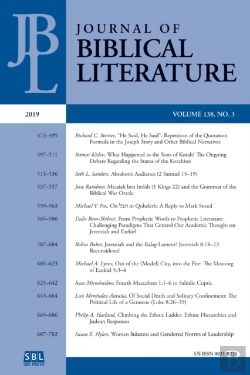 Bertrand.pt - Journal Of Biblical Literature 138.3  20