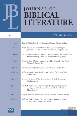 Bertrand.pt - Journal Of Biblical Literature 141.1 (2022)