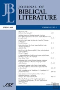 Bertrand.pt - Journal Of Biblical Literature, Spring 2