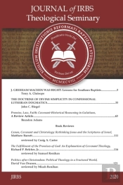 Journal Of Irbs Theological Seminary 2020