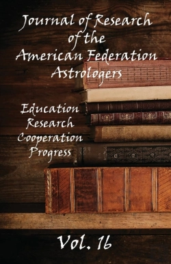 Bertrand.pt - Journal Of Research Of The American Federation Of Astrologers Vol. 16